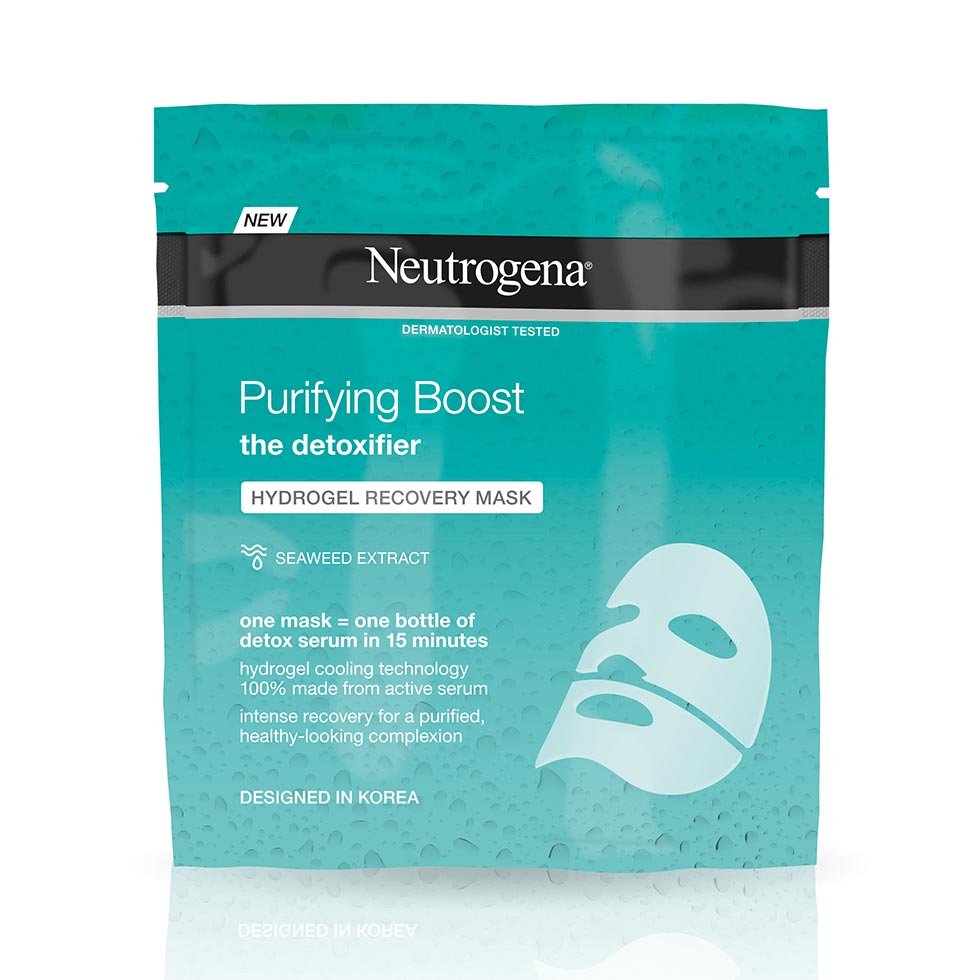 Neutrogena® Purifying Boost® Μάσκα Αναδόμησης σε μορφή υδρογέλης για Καθαρισμό